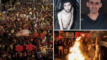 tens-of-thousands-of-israelis-call-for-end-to-war-after-hamas-video-shows-emaciated-captives