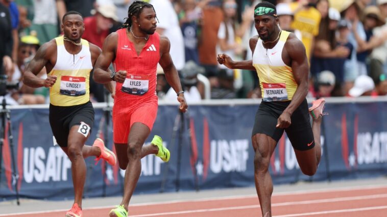 lyles-shoved-by-bednarek-after-his-win-in-200m