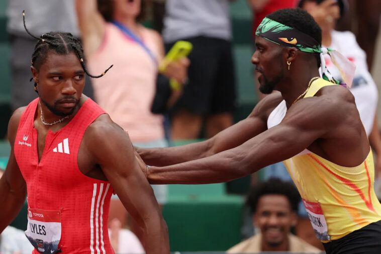 kenny-bednarek-shoves-winner-noah-lyles-after-spicy-200m-final-at-usatf-national-championships