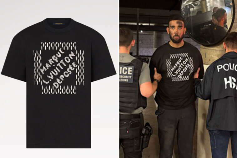 illegal-migrant-who-broke-free-with-help-of-anti-ice-activists-is-caught-while-wearing-$1,700-louis-vuitton-t-shirt