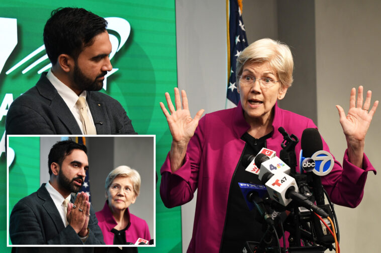 far-left-sen.-warren-gushes-over-nyc-mayoral-candidate-zohran-mamdani-—-as-other-high-profile-dems-stay-silent