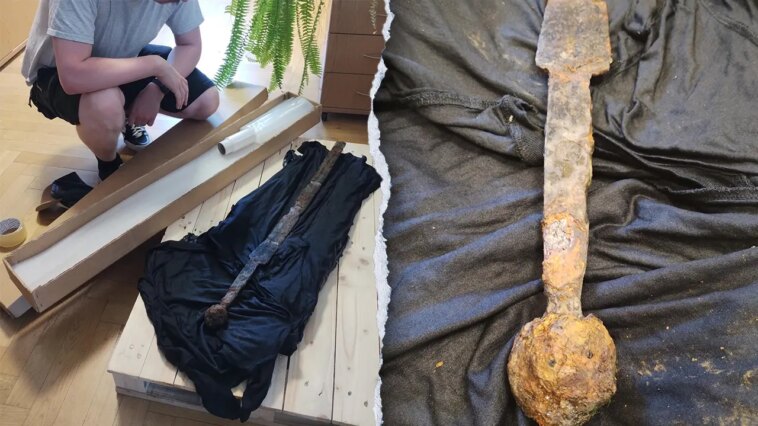 angler-expecting-a-fish-pulls-up-rare-700-year-old-sword:-‘real-treasures’