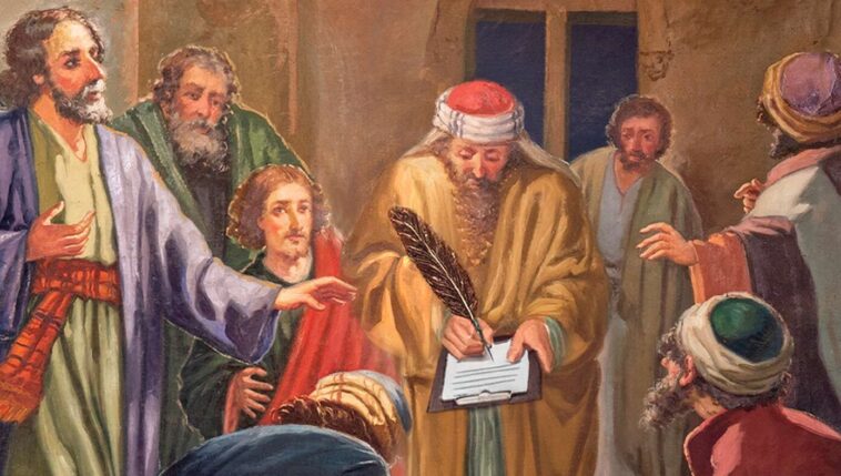 apostles-quickly-start-acting-pious-as-they-notice-luke-watching-and-taking-notes