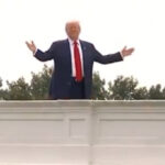 icymi:-trump-shouts-at-reporters-from-white-house-rooftop,-says-he’s-building-“something-beautiful”