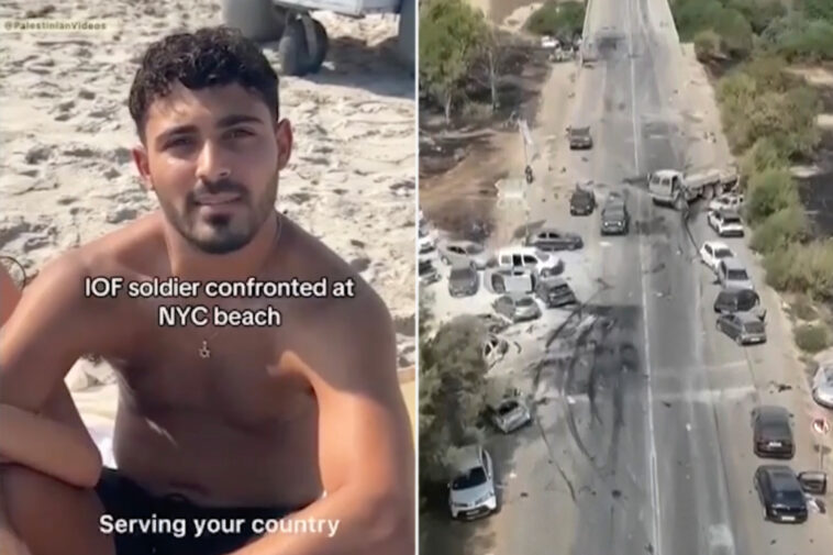 anti-israel-activist-verbally-assaults-ex-idf-soldier-on-new-york-beach-for-wearing-star-of-david-necklace