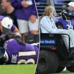 ravens-rookie-bilhal-kone-carted-off-with-season-ending-knee-injury