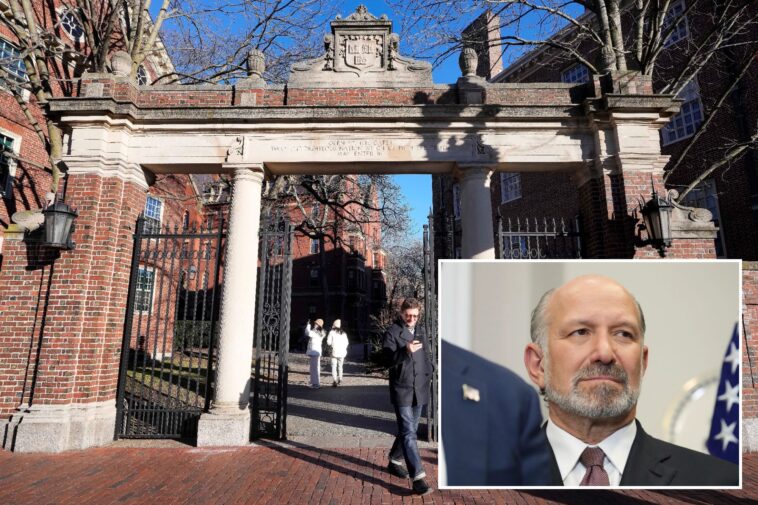 commerce-secretary-howard-lutnick-threatens-harvard-university’s-patent-authority
