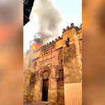 watch:-fire-ravages-world-famous-mosque-cathedral-in-cordoba,-spain