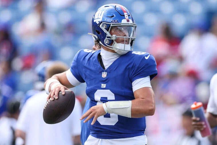 giants-rookie-qb-jaxson-dart-has-a-fantastic-touchdown-pass-as-part-of-his-preseason-debut