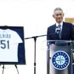 ichiro-suzuki-thanks-randy-johnson-for-allowing-him-to-wear-no.-51-as-mariners-retire-his-jersey