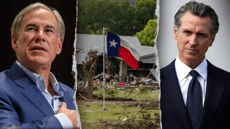 gov.-abbot-still-beat-newsom-in-disaster-relief-despite-texas-democrats-stalling,-hiding-out