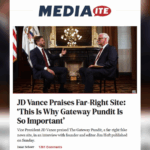 far-left-fake-news-website-mediaite-attacks-vice-president-vance-for-sitting-with-tgp’s-jim-hoft-and-sending-a-message-to-the-“vindication”-conference-attendees