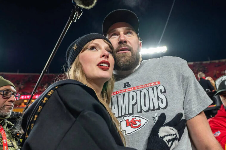 taylor-swift-announces-new-album-in-promo-for-appearance-on-travis-kelce’s-‘new-heights’-podcast