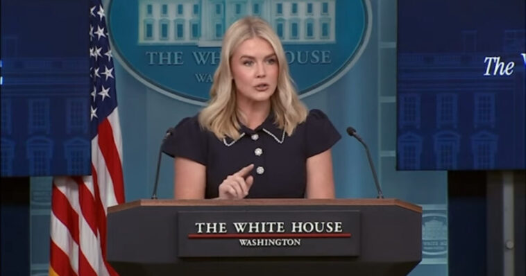 watch:-karoline-leavitt-responds-to-“bombshell”-declassified-fbi-report-of-whistleblower-reporting-adam-schiff-for-leaking-classified-information-during-russia-hoax