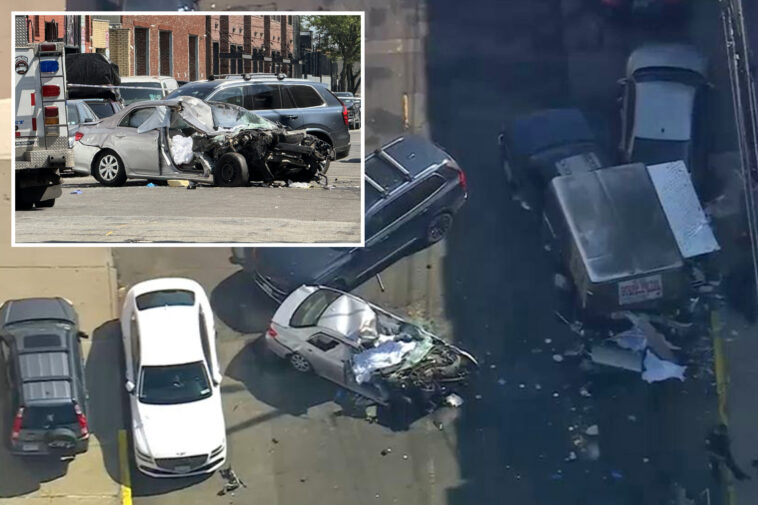 elderly-nyc-motorist-kills-2,-himself-after-speeding-straight-into-food-truck-in-caught-on-video-horror