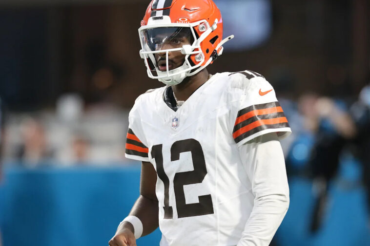 shedeur-sanders-sits-out-most-of-browns-practice-wednesday-with-oblique-injury