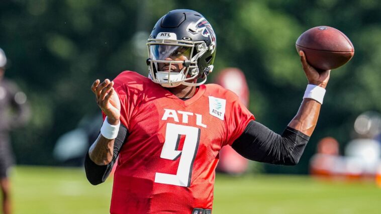falcons’-penix-involved-in-practice-fight-vs.-titans