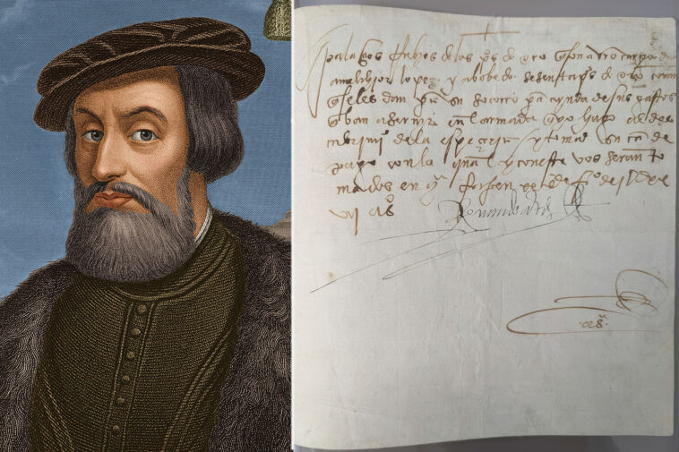 fbi-returns-stolen-16th-century manuscript signed-by-conquistador-cortes-to-mexico