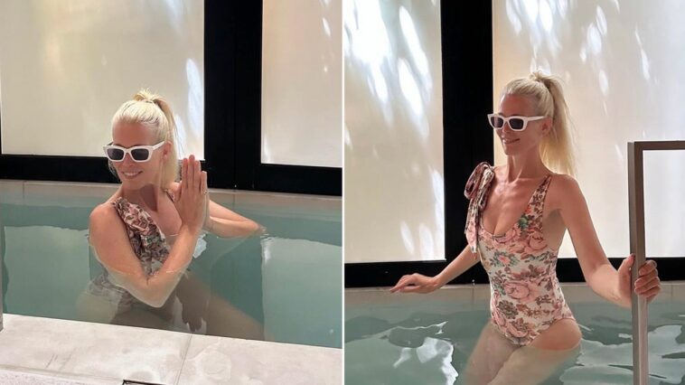 supermodel-claudia-schiffer,-54,-shows-off-youthful-figure-during-summer-ice-plunge