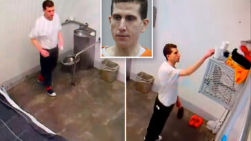eerie-leaked-videos-of-bryan-kohberger-with-red-hands-inside-cell-being-probed-by-idaho-prison