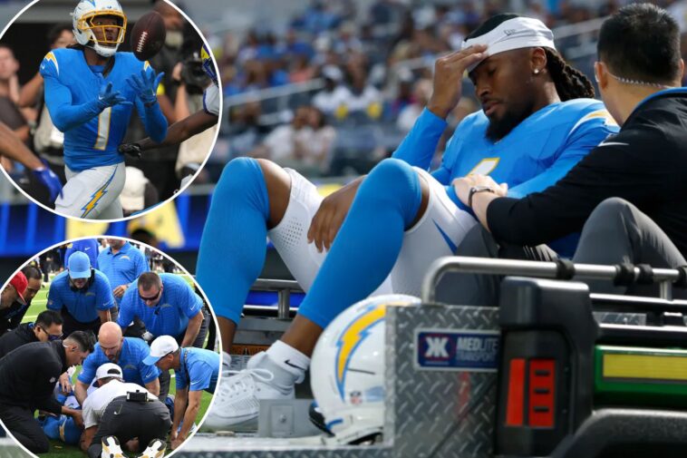 chargers’-quentin-johnston-hospitalized-after-sustaining-concussion-in-scary-preseason-scene
