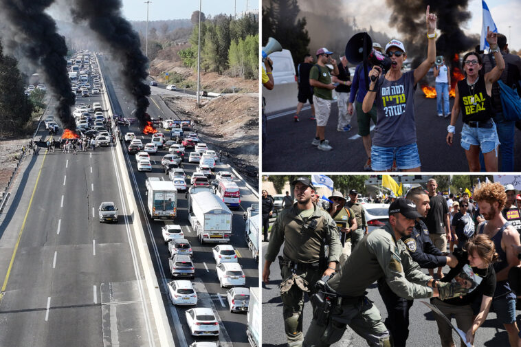 nationwide-strike-erupts-across-israel-demanding-hostage-deal,-end-to-gaza-war