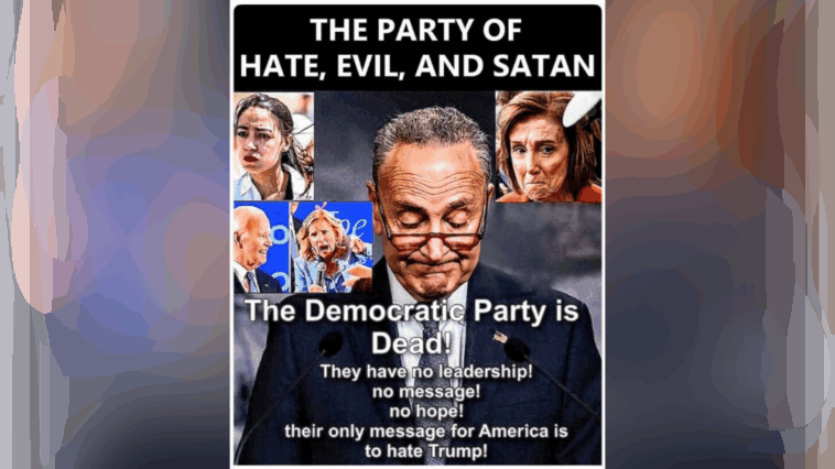 trump-excoriates-the-democrat-party-on-truth-social:-“the-democrats-party-is-dead!…-the-party-of-hate,-evil,-and-satan”