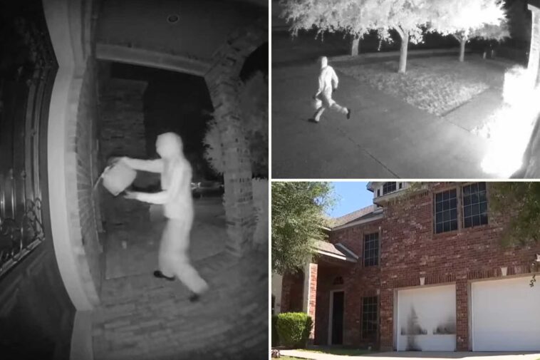 texas-family-of-6,-including-2-children,-narrowly-escape-house-fire-set-by-hooded-arsonist-while-they-slept