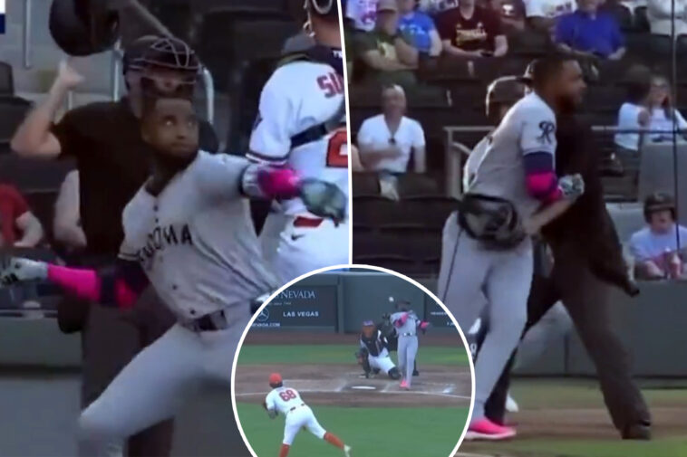 mariners’-victor-robles-launches-bat-at-pitcher-in-wild-scene-as-he-rehabs-injury