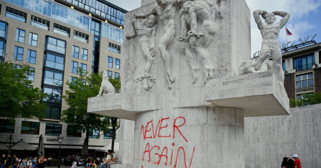 watch:-trans-pro-palestine-protester-defaces-dutch-national-war-memorial