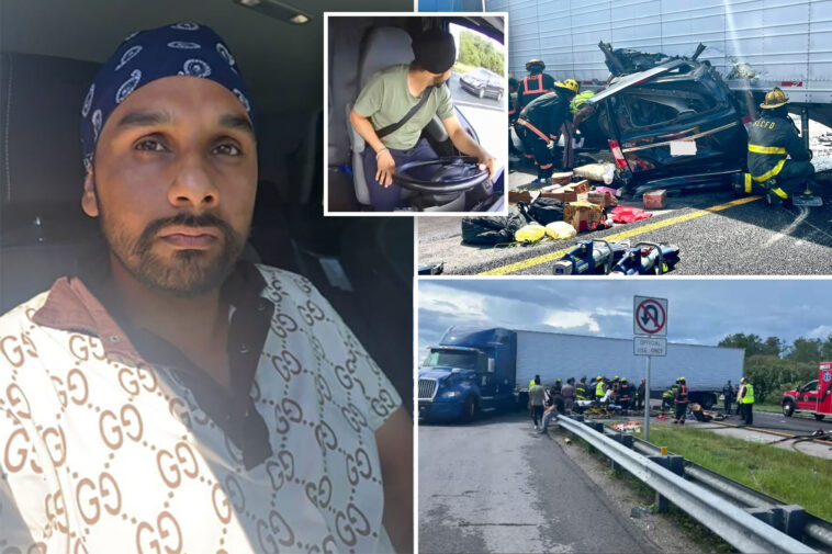 illegal-migrant-truck-driver-suspect-in-deadly-florida-crash-was-given-work-permit-under-biden-after-being-denied-by-trump:-dhs