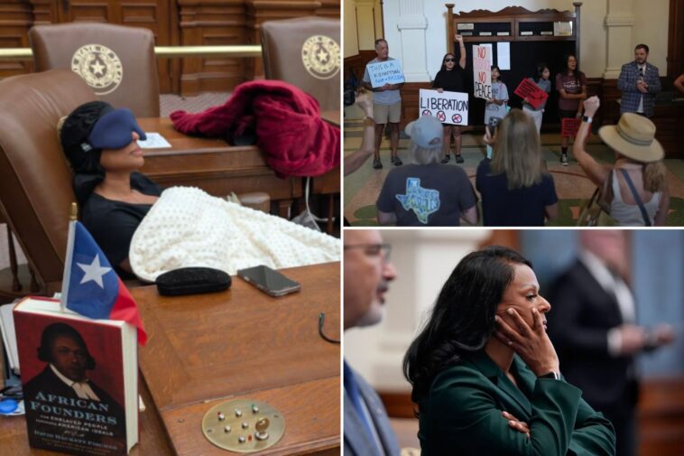 texas-dem-rep.-nicole-collier-slept-in-state-house,-calls-herself-‘political-prisoner’-for-turning-down-escort-after-redistricting-stunt