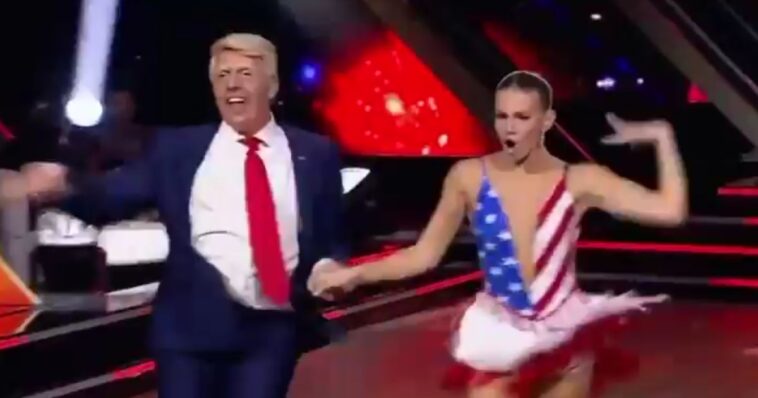 viral-vid:-curtain-goes-up,-‘trump-and-melania’-take-stage,-then-couple’s-‘ymca’-trump-dance-routine-thrills-unsuspecting-audience