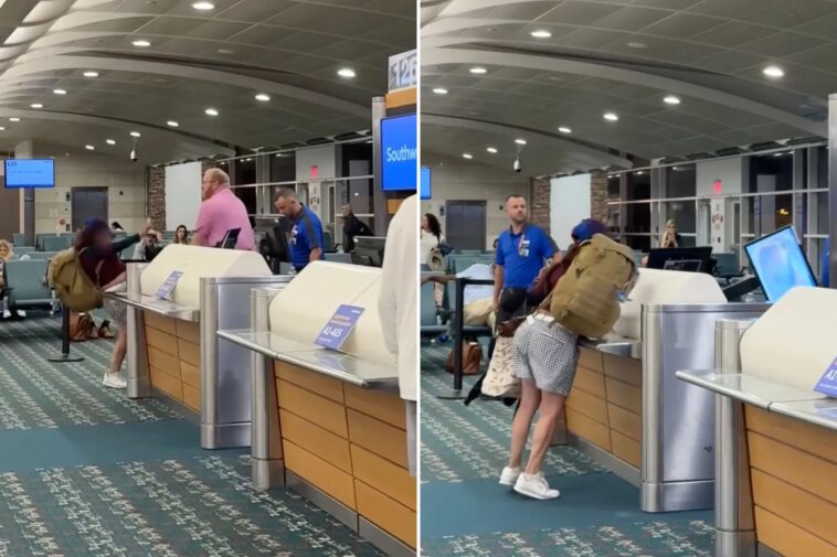 outraged-passenger-attacks-southwest-airlines-gate-agent,-bashes-computer-in-wild-orlando-airport-meltdown