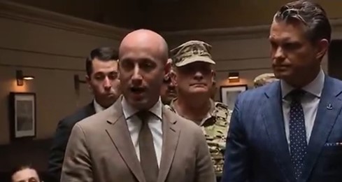 watch:-stephen-miller-savagely-roasts-screaming-“hippie”-protesters-furious-over-trump’s-dc-takeover-during-press-conference-at-union-station-in-dc