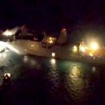 us-warship-burns-for-12-hours-off-japan-coast;-2-sailors-suffer-minor-injuries