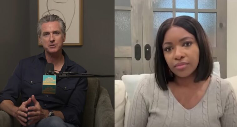 watch:-idiot-rep-jasmine-crockett-claims-ice-is-just-supposed-to-be-a-‘fancy-uber-driver-for-immigrants,’-gov.-gavin-newsom-nods-along