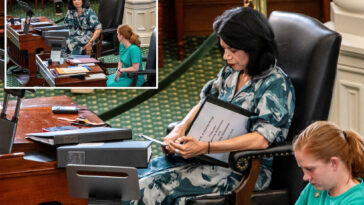democratic-texas-state-sen.-carol-alvarado-outfitted-with-catheter,-urine-bag-for-redistricting-bill-filibuster 