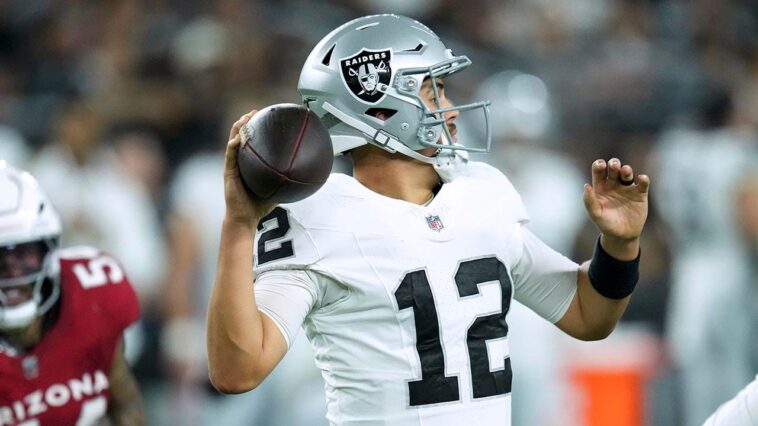 raiders’-quarterback-depth-in-flux-as-aidan-o’connell-breaks-wrist-vs-cardinals