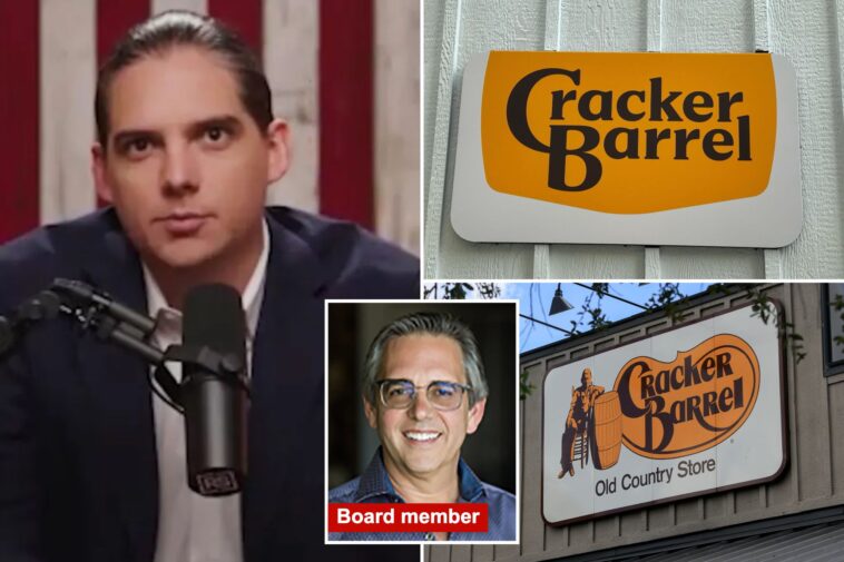 cracker-barrel-board-member-under-fire-for-dei-background-after-restaurant-ditches-traditional-logo:-‘what-qualified-him?’