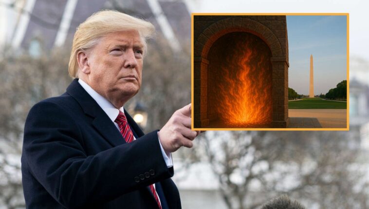 trump-decrees-anyone-who-does-not-bow-down-to-the-american-flag-when-the-music-plays-shall-be-tossed-into-the-fiery-furnace