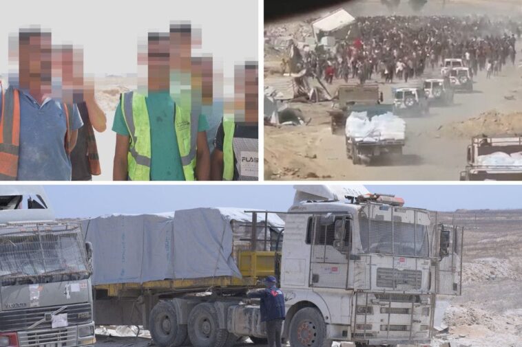 exclusive-footage:-gaza-aid-truck-drivers-detail-attacks-and-looting
