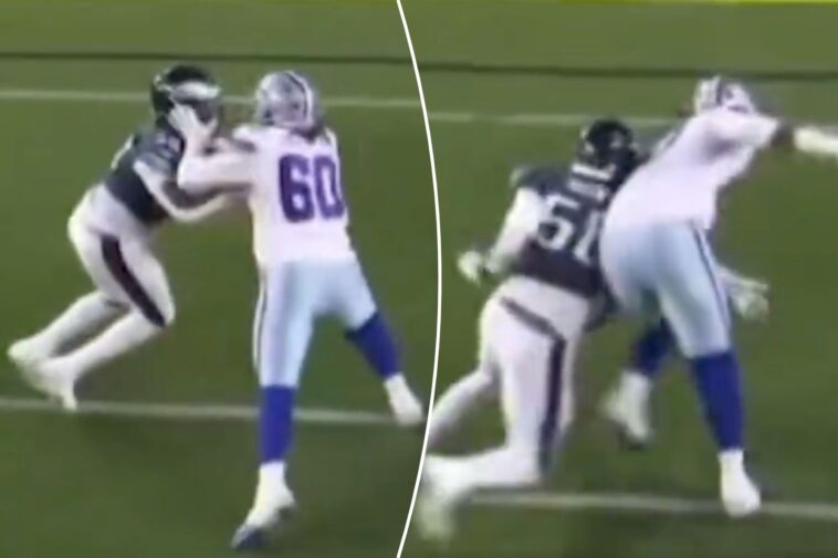 cowboys’-tyler-guyton-smacks-eagles’-jalyx-hunt-in-face-in-viral-moment-ignored-by-refs