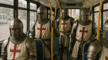 safety-conscious-passengers-now-donning-full-suits-of-crusader-armor-to-ride-public-transit