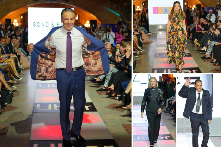 ex-govs-cuomo,-paterson-and-other-politicians-strut-down-runway-in-bipartisan-nyfw-show-featuring-local-designers