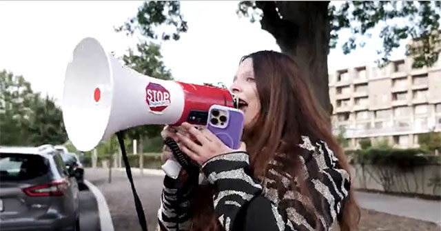 watch-—-leftist-protester-interrupts-dc.-charlie-kirk-vigil:-‘f*ck-trump’