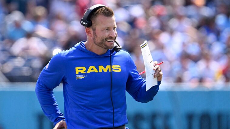 rams-coach-sean-mcvay-tears-plantar-fascia-during-team’s-win-over-titans