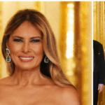 fashion-notes:-melania-trump-glows-in-colorful-carolina-herrera-gown,-emerald-jewels-for-us.-uk-state-dinner