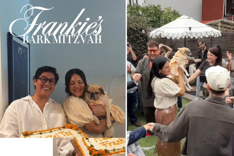 nyc-couple-host-bark-mitzvah-for-13-year-old-pug:-‘she’s-just-the-sweetest’