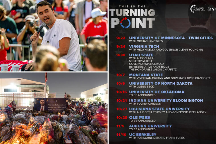 turning-point-usa-announces-star-studded-lineup-of-campus-speaking-dates-after-charlie-kirk’s-murder-—-with-guests-including-megyn-kelly,-vivek-ramaswamy